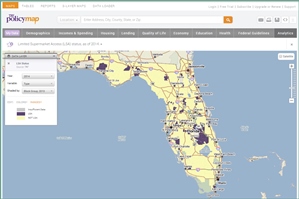 PolicyMap Florida LSA Screenshot