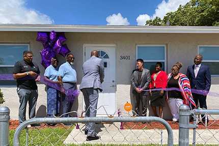 Feeding Hope Village ribbon cutting