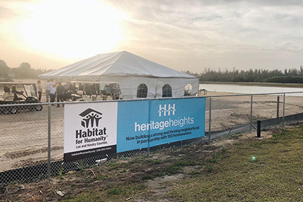 Habitat Lee Hendry Heritage Hts groundbreaking