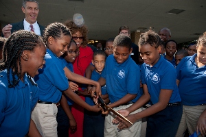 KIPP School ribbon cutting