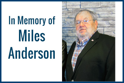 In memory of Miles Anderson