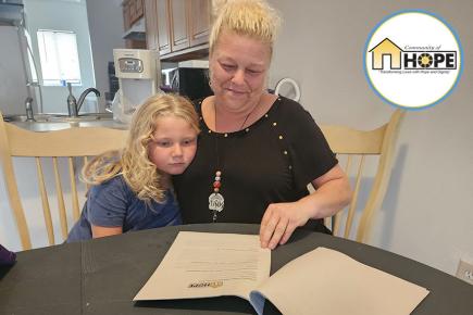 Community of Hope in Brevard helped this single mom find housing and hope.
